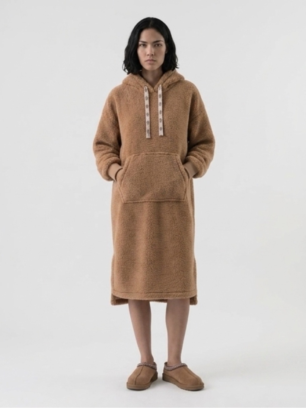 UNISEX UGG WINOLA TASMAN TEDDY SHERPA‎ OVERSIZED FULL BODY HOODIE DRAWSTRING